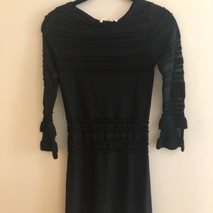 For love & lemons size small black knit dress